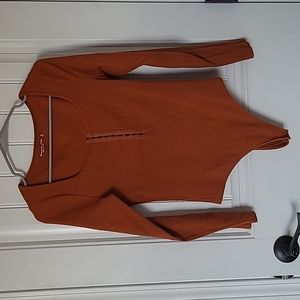 Abercrombie & Fitch, Soft A&F Rib Bodysuit, size medium